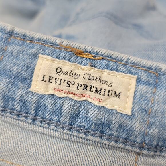 Levi's 512 Slim Tapered Stretch Light Wash Jeans, SZ 30x32 - Picture 5 of 6